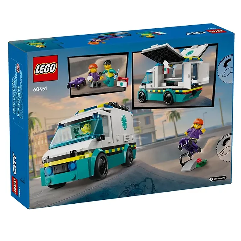 LEGO City Emergency Ambulance 184 Pieces