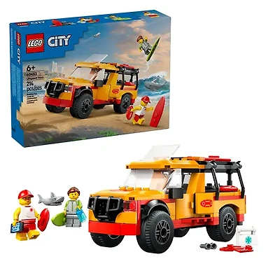 LEGO City Lifeguard Beach Rescue Truck 214 Pieces
