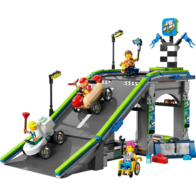 LEGO City No Limits Race Car Ramp track 436 Pieces