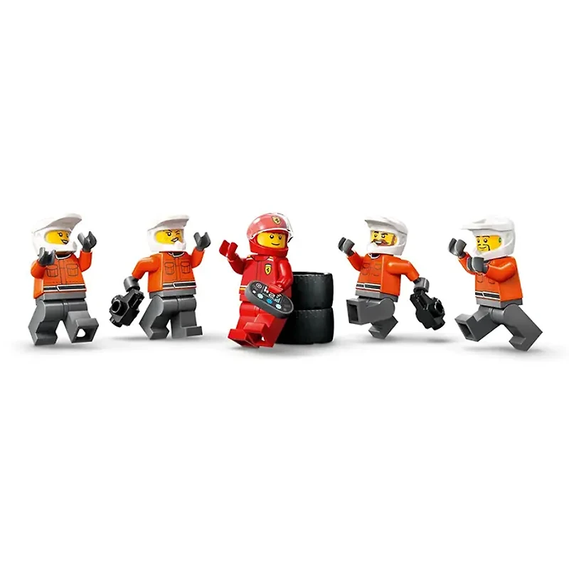 LEGO City F1 Pit Stop And Pit Crew With Ferrari Car 322 Pieces