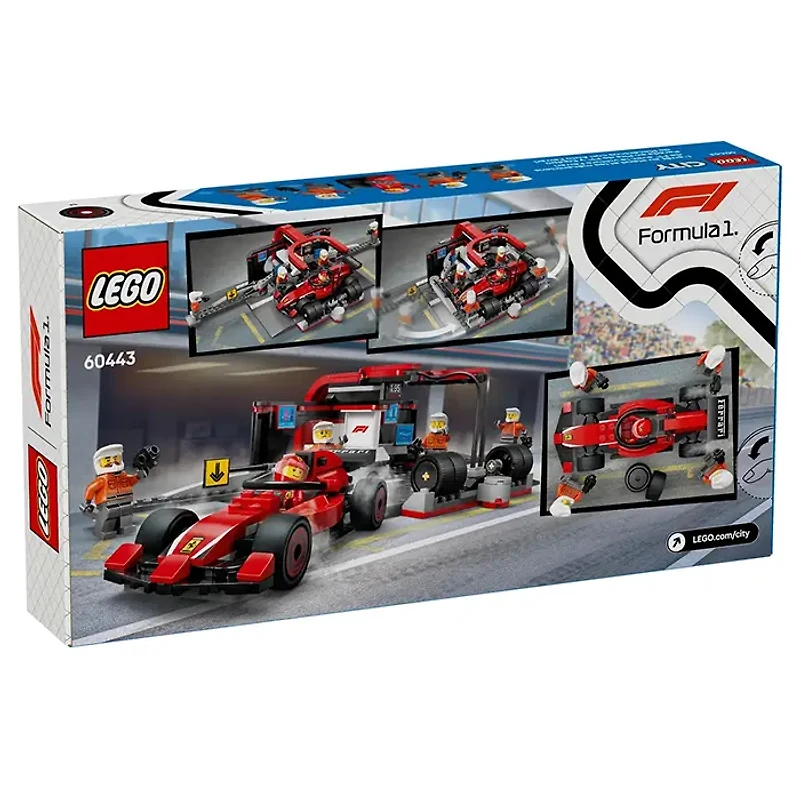 LEGO City F1 Pit Stop And Pit Crew With Ferrari Car 322 Pieces
