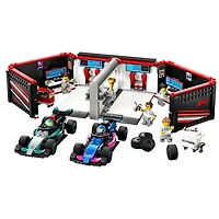 LEGO City F1 Garage And Mercedes AMG And Alpine Cars 678 Pieces