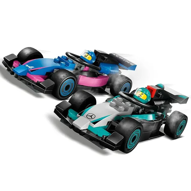 LEGO City F1 Garage And Mercedes AMG And Alpine Cars 678 Pieces