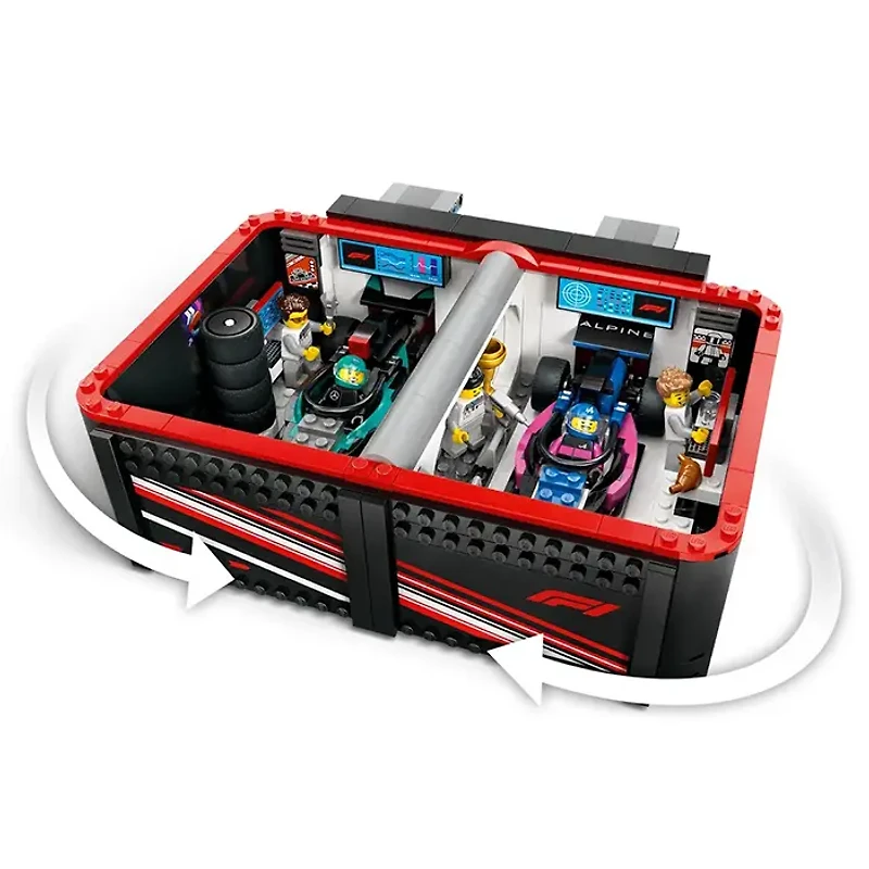 LEGO City F1 Garage And Mercedes AMG And Alpine Cars 678 Pieces