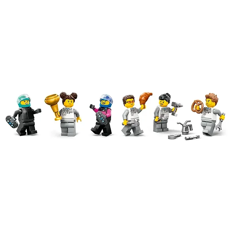 LEGO City F1 Garage And Mercedes AMG And Alpine Cars 678 Pieces