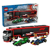 LEGO City F1 Truck With RB20 And AMR24 Cars 1086 Pieces