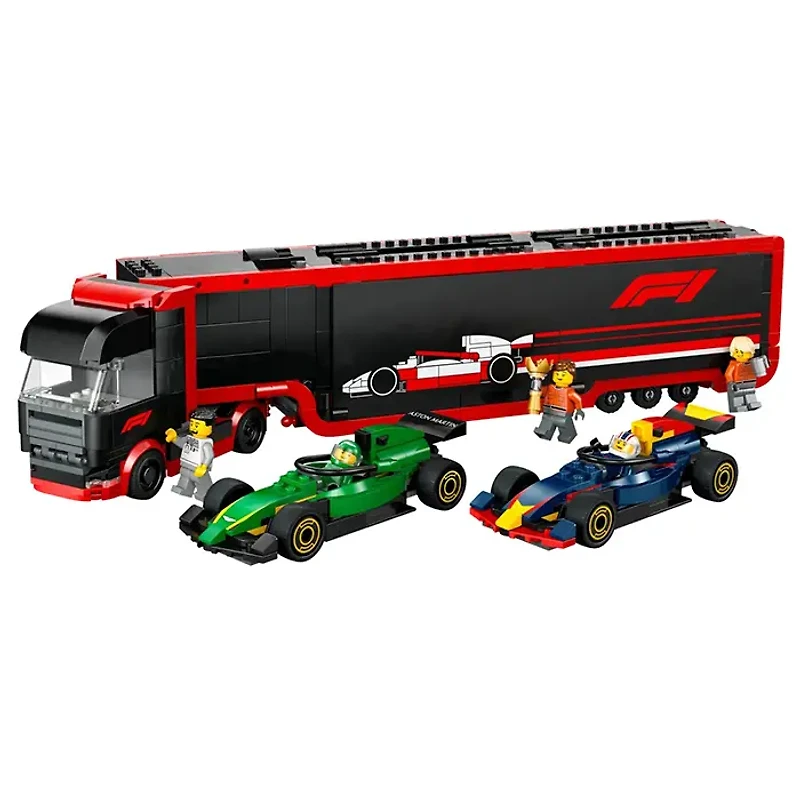 LEGO City F1 Truck With RB20 And AMR24 Cars 1086 Pieces