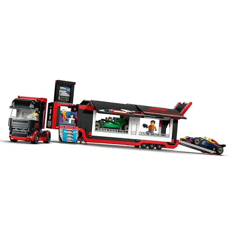 LEGO City F1 Truck With RB20 And AMR24 Cars 1086 Pieces