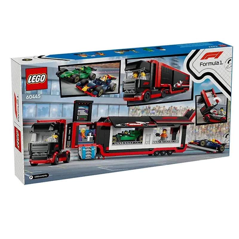 LEGO City F1 Truck With RB20 And AMR24 Cars 1086 Pieces
