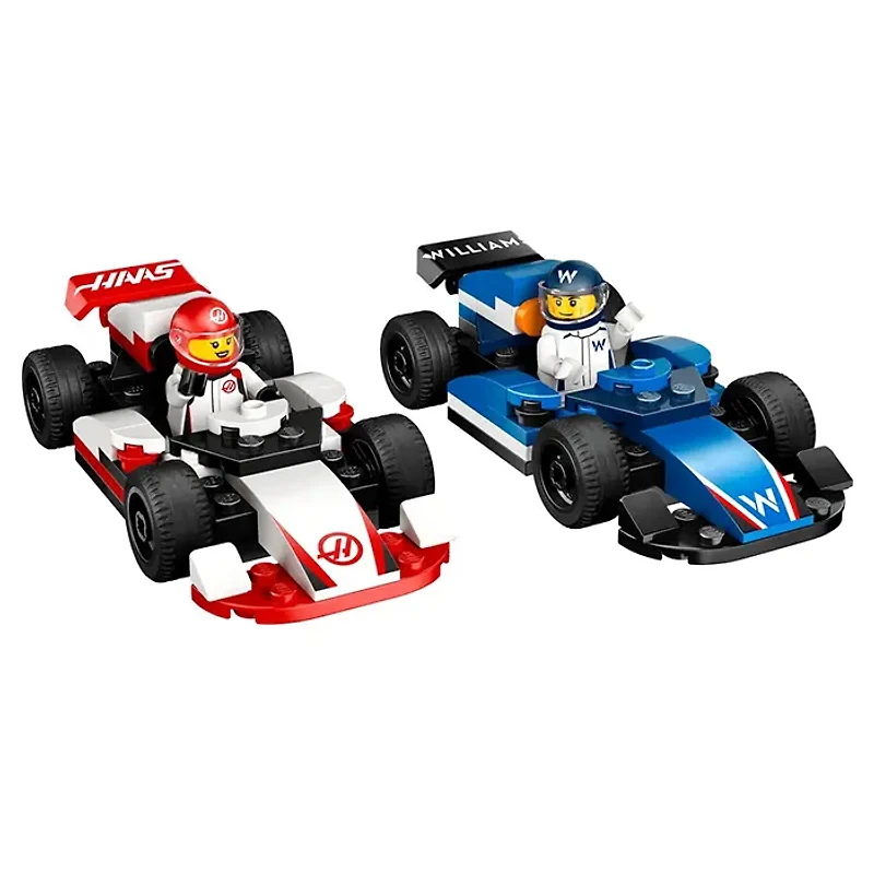LEGO City F1 Williams Racing And Haas F1 Race Cars 92 Pieces