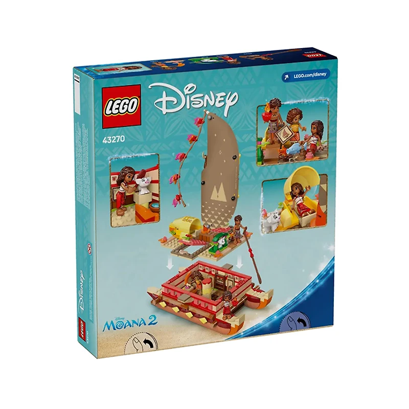 LEGO Disney Moana’s Adventure Canoe 529 Pieces