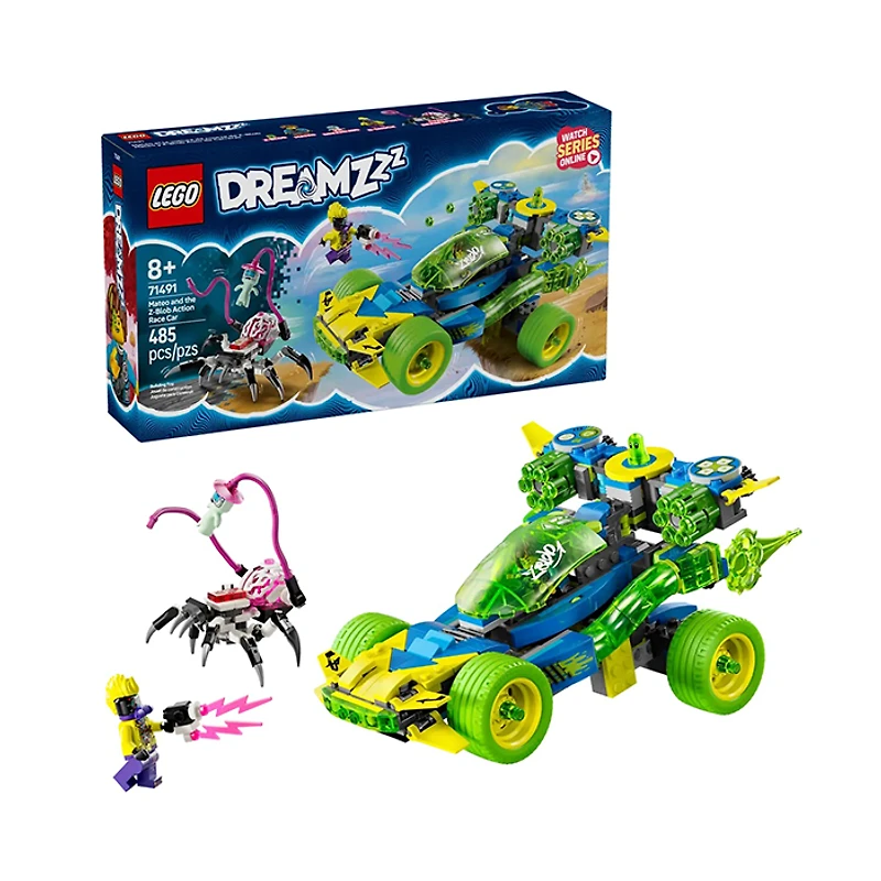 LEGO Dreamzzz Mateo And The Z-Blob Action Race Car 485 Pieces