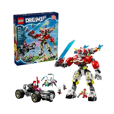 LEGO Dreamzzz Cooper’s Tiger Mech And Zeros Hot Rod Car 1006 Pieces