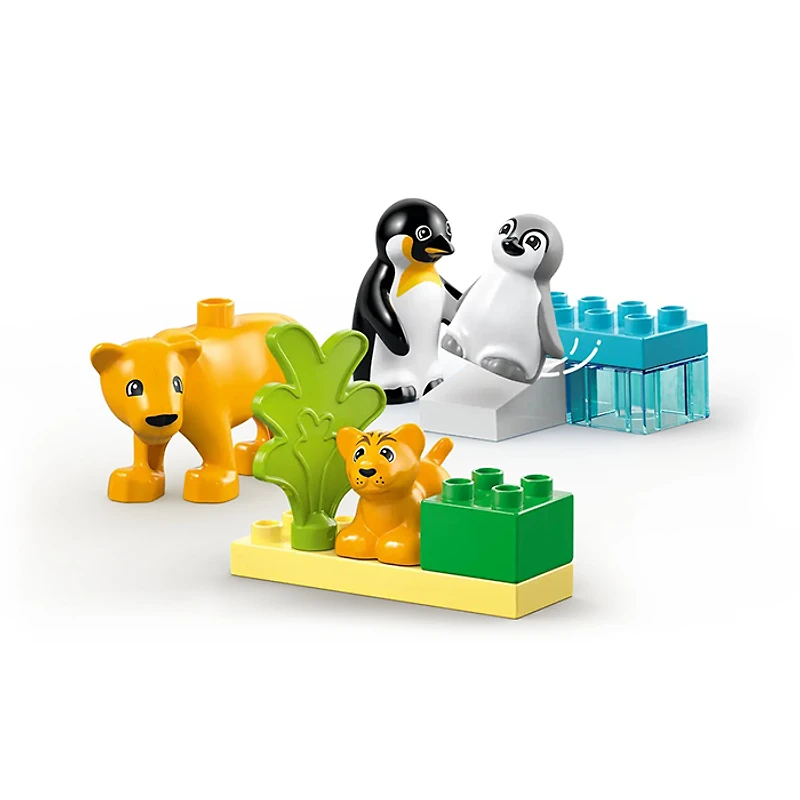 LEGO Duplo Wild Animal Families Penguins And Lions 10 Pieces