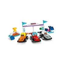 LEGO Duplo F1 Team Race Cars And Drivers 70 Pieces