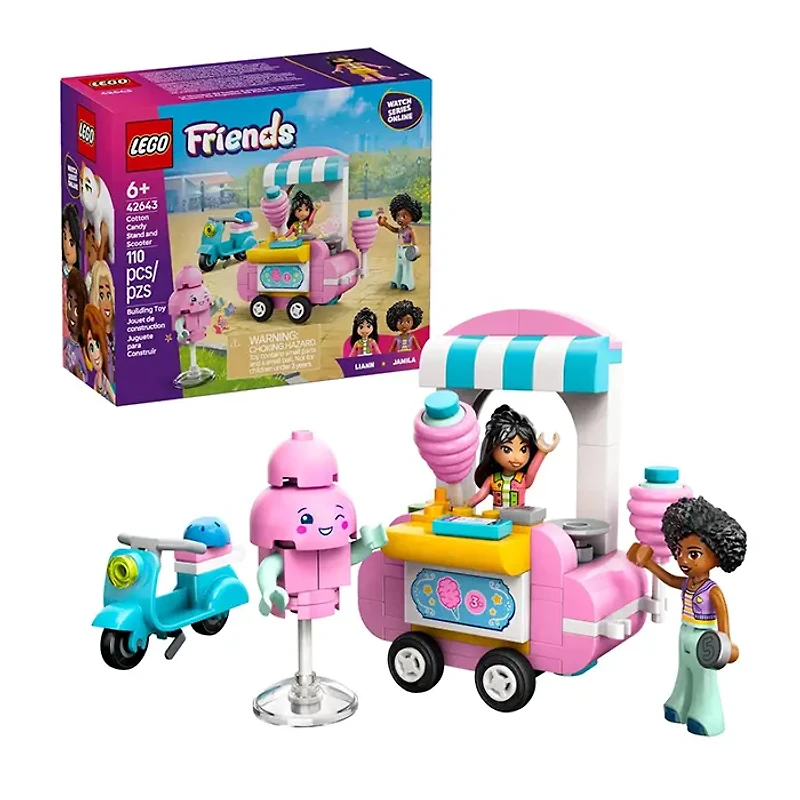 LEGO Friends Cotton Candy Stand And Scooter 110 Pieces