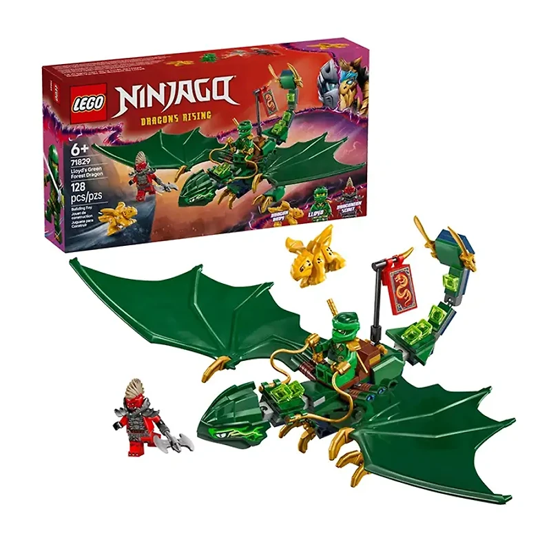 LEGO Ninjago Lloyd’s Green Forest Dragon 128 Pieces