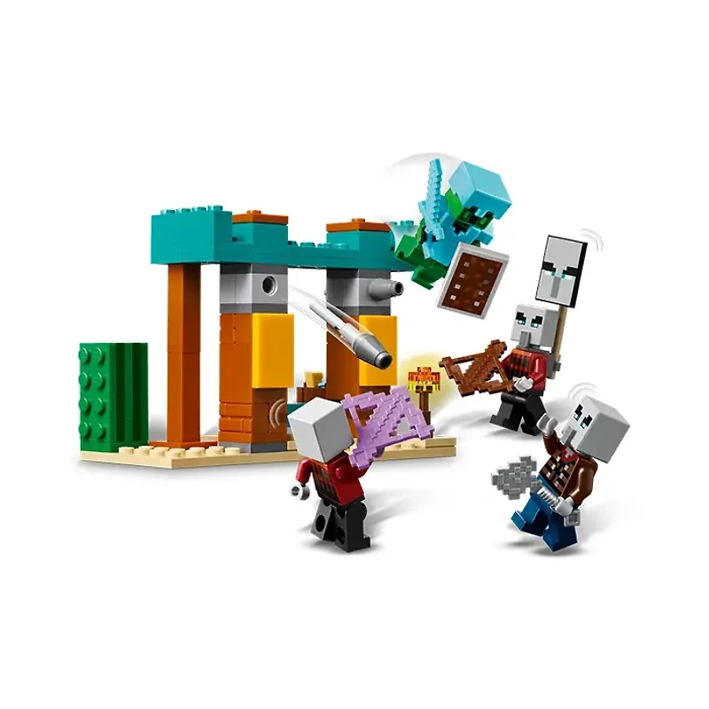 LEGO Minecraft The Illager Desert Patrol 105 Pieces