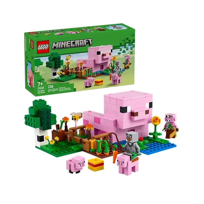 LEGO Minecraft The Baby Pig House 238 Pieces