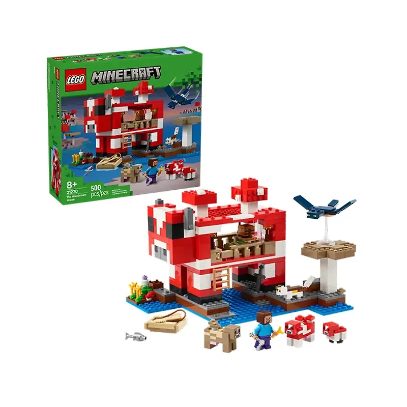 LEGO Minecraft The Mooshroom House 500 Pieces