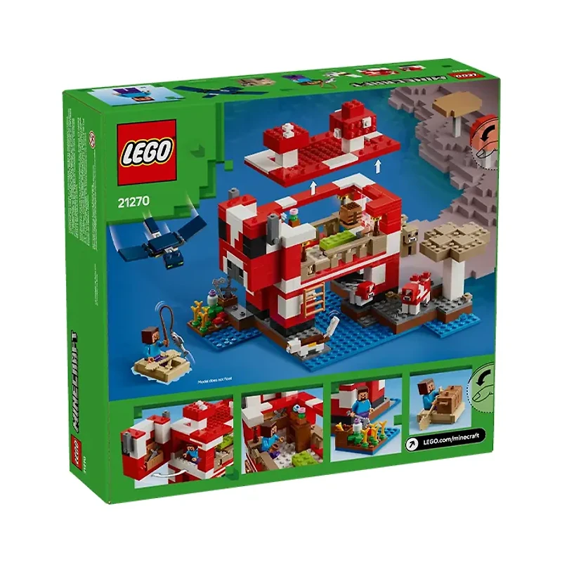LEGO Minecraft The Mooshroom House 500 Pieces