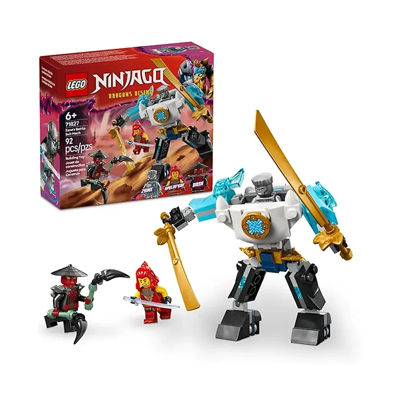 LEGO NINJAGO Zane’s Battle Suit Mech 92 Pieces