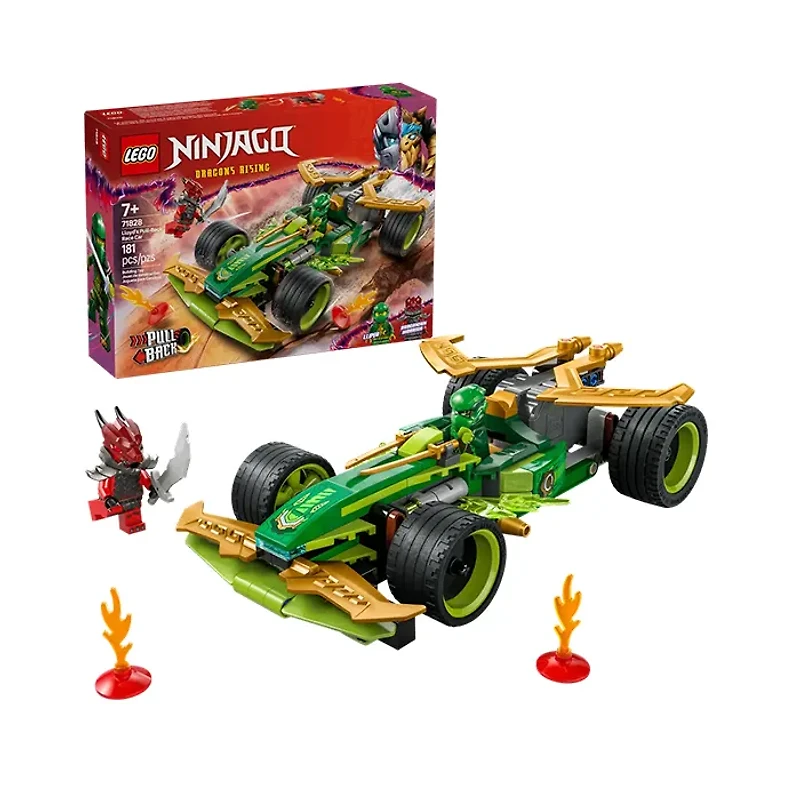 LEGO NINJAGO Lloyd’s Pull-Back Race Car 181 Pieces