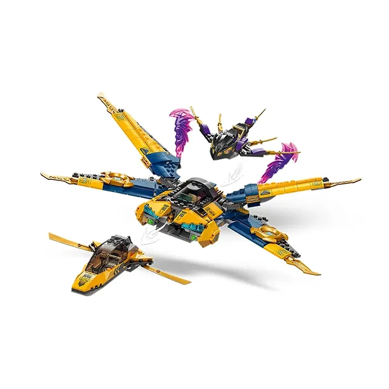 LEGO NINJAGO Ras and Arin’s Super Storm Jet 510 Pieces