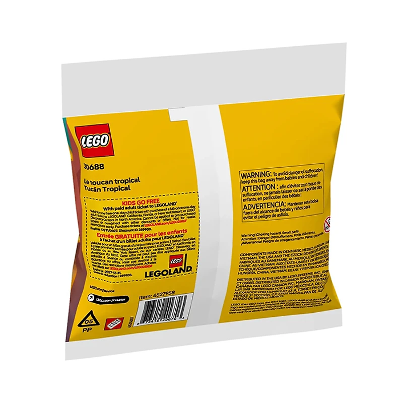 LEGO Creator 3 In 1 Tropical Toucan 59 Pieces