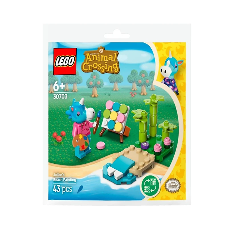 LEGO Animal Crossing Julian’s Beach Painting 43 Pieces