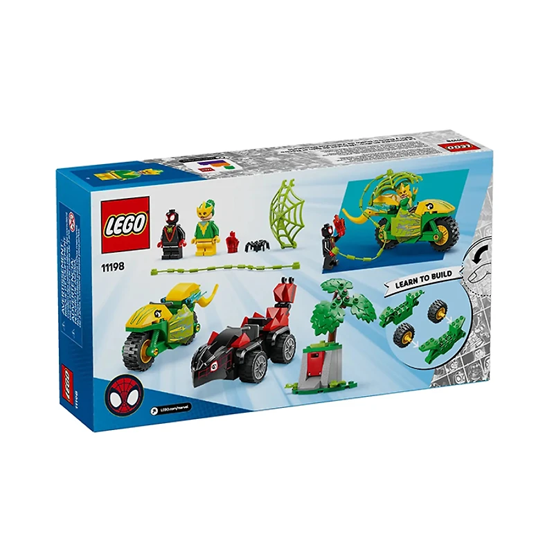 LEGO Marvel Spin And Electro Dinosaur Vehicle Chase 124 Pieces