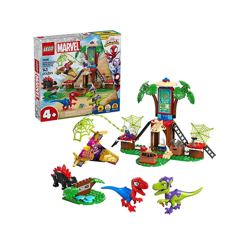 LEGO Marvel Spidey And Gobbys Rapor Battle At Tree House HQ 143 Pieces