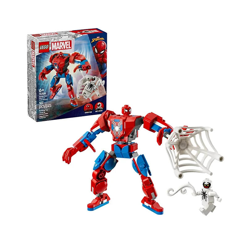 LEGO Marvel Spider Man Mech VS Anti-Venom 107 Pieces