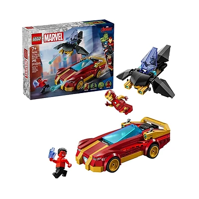 LEGO Marvel Iron Man Car And Black Panther VS Red Hulk 295 Pieces
