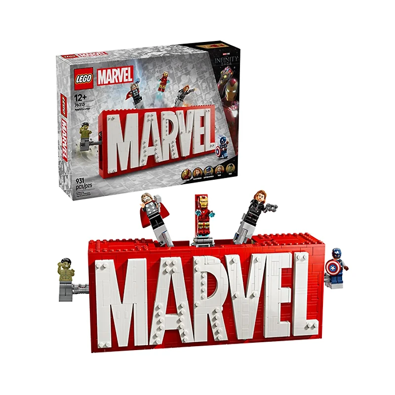 LEGO Marvel Logo And Minifigures 931 Pieces