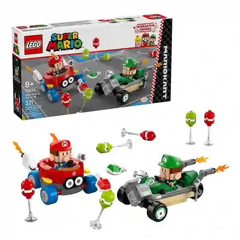 LEGO Super Mario kart Baby Mario VS Baby Luigi 321 Pieces