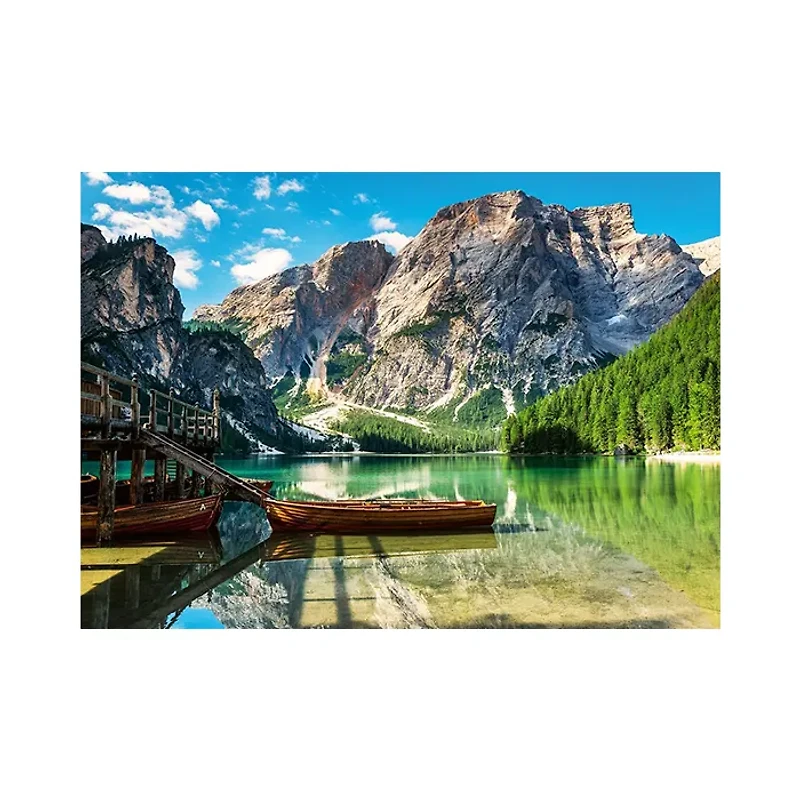 Ravensburger Pragser Wildsee, Dolomites, South Tyrol, Italy 1000 Piece Jigsaw Puzzle