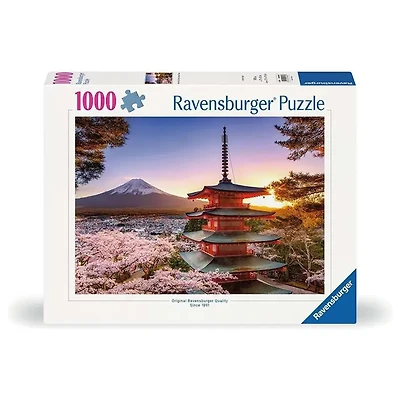 Ravensburger Mount Fuji Cherry Blossom View 1000 Piece Jigsaw Puzzle