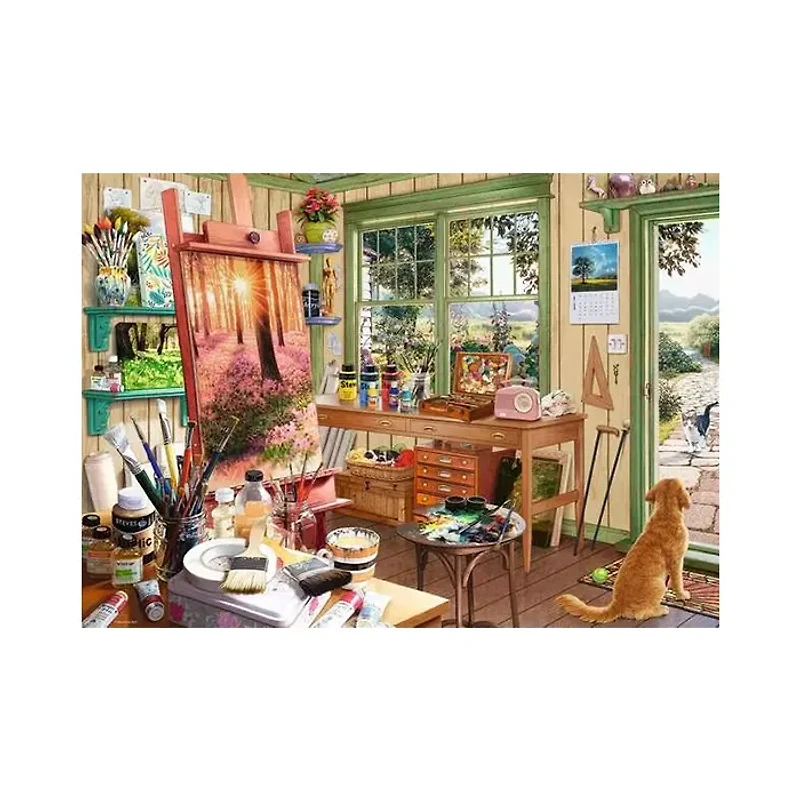 Ravensburger My Haven Artist s Shed 1000 Piece Jigsaw Puzzle
