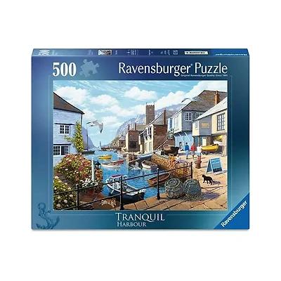 Ravensburger Tranquil Harbour 500 Piece Jigsaw Puzzle