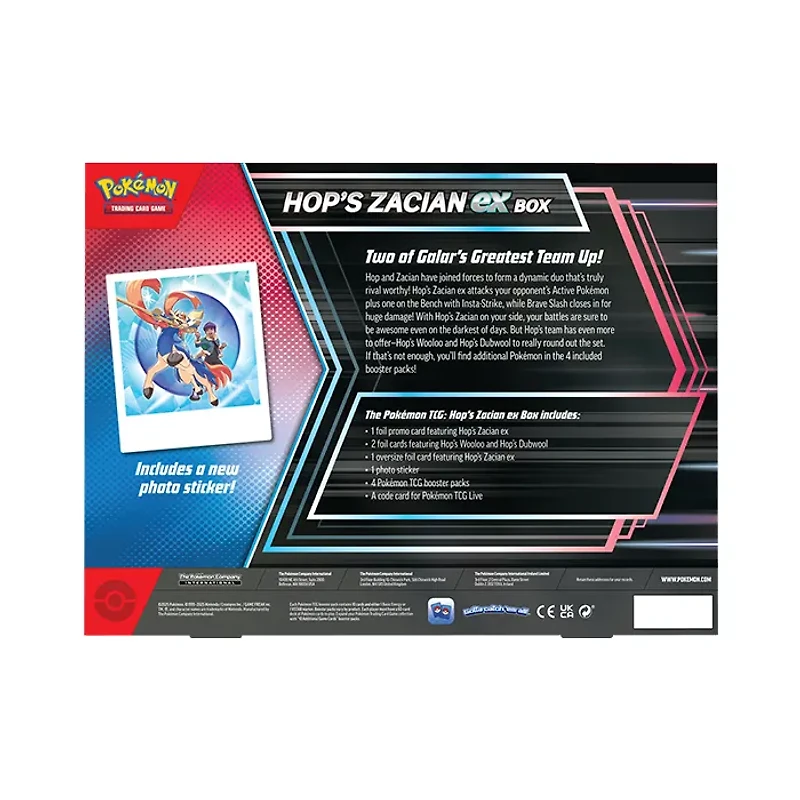 Pokemon EX Box Hops Zacian