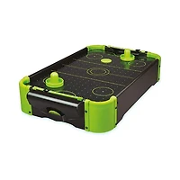 Tradeopia Tabletop Neon Retro Mini Air Hockey Game