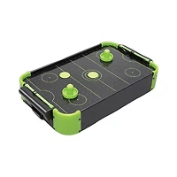 Tradeopia Tabletop Neon Retro Mini Air Hockey Game