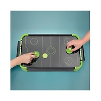 Tradeopia Tabletop Neon Retro Mini Air Hockey Game