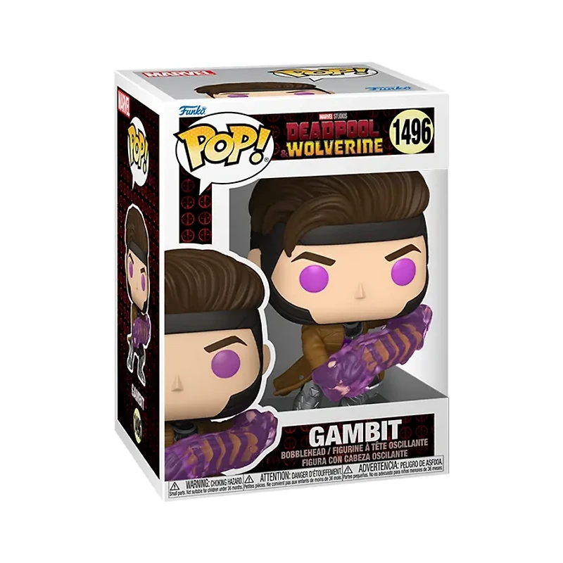 Funko Pop! Comics Marvel Deadpool Gambit with Charged Cards