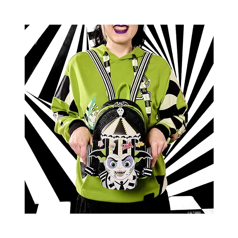 Beetlejuice Carousel Hat Light Up Cosplay Mini Backpack