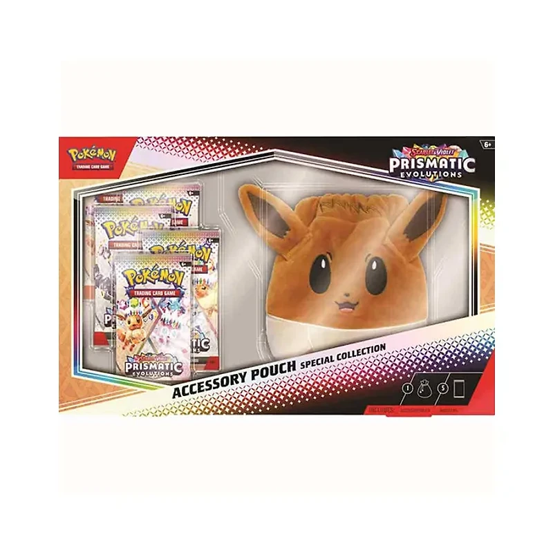 Pokemon TCG Scarlet and Violet 8.5 Prismatic Evolutions Accessory Pouch Special Collection