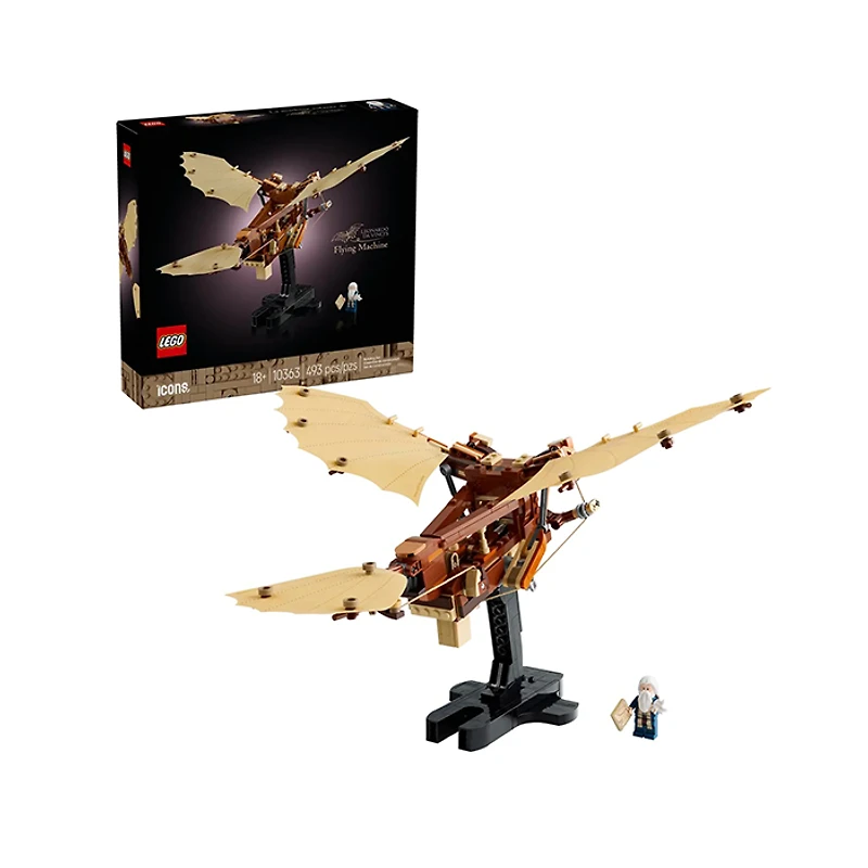 LEGO Icons Leonardo Da Vincis Flying Machine 493 Pieces