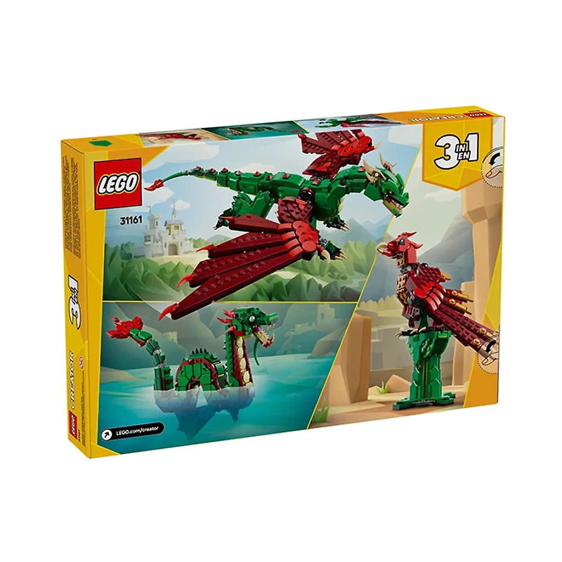 LEGO Creator 3 In 1 Medieval Dragon 715 Pieces