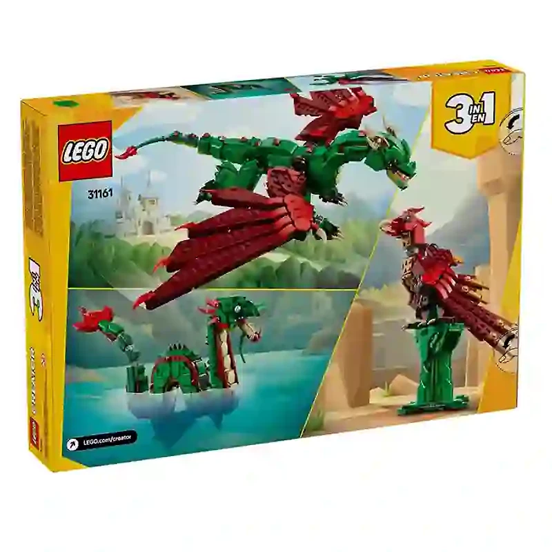 LEGO Creator 3 In 1 Medieval Dragon 715 Pieces